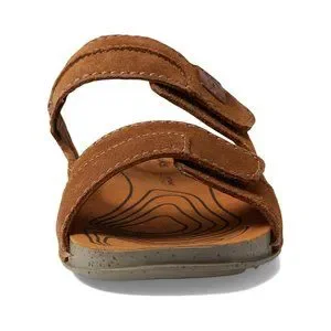 Clarks Shoes Clarks Mens Crestview Easy Cola Slide Sandals